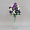 purple and white artificial flowers